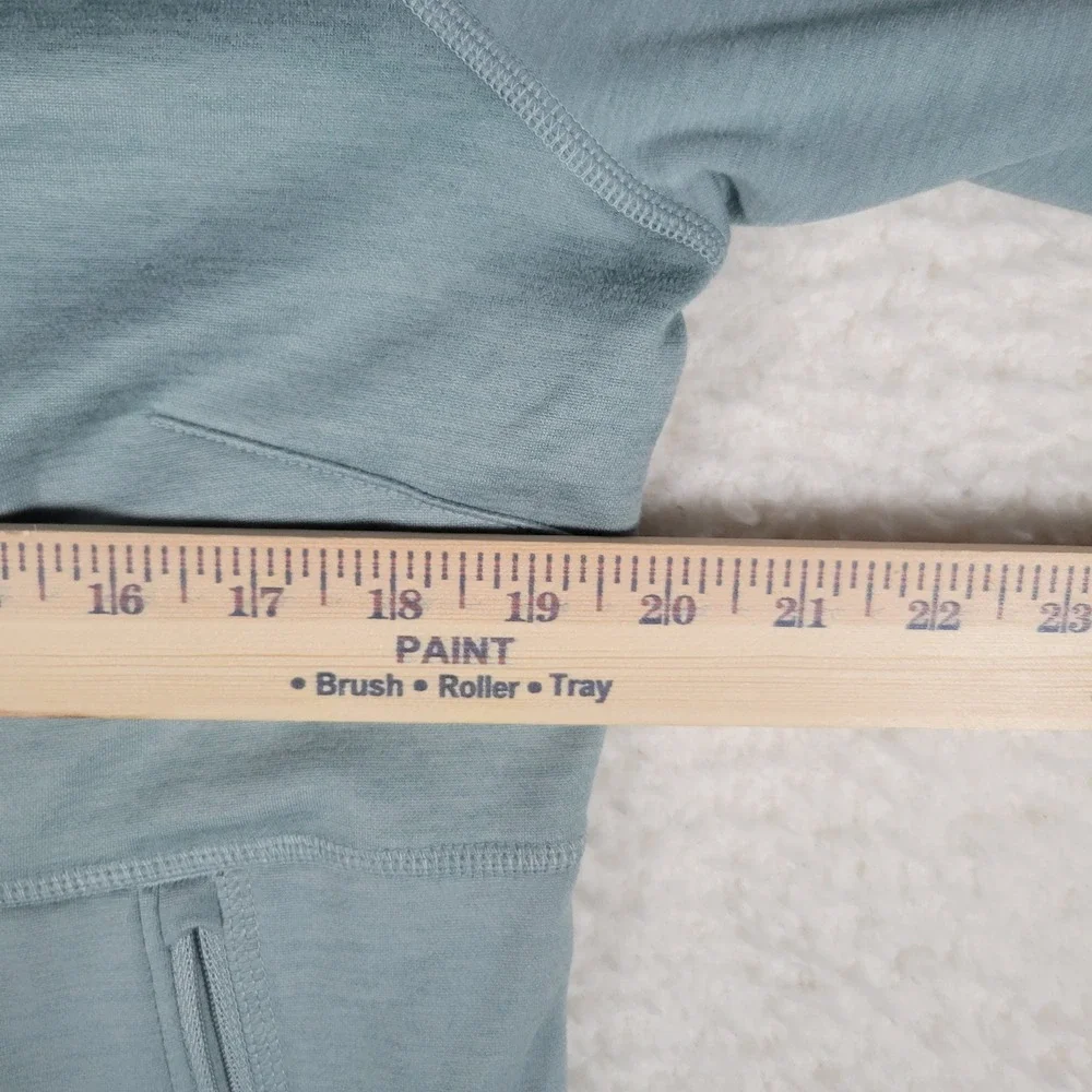 The North Face Full Zip Fleece Jacket Womens Size Large Sage Green Heathered L